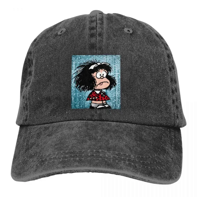 In Shock Baseball Caps Peaked Cap Mafalda Cartoon Sun Shade Hats for Men