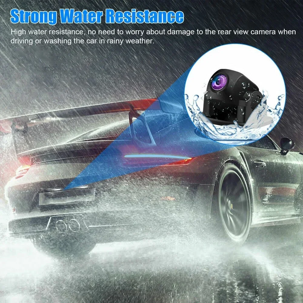 QueenDer Car Backup Camera, Rear View Reverse Camera Universal For Pickup Truck Car SUV Perfect Angle Night Vision Waterproof image 4