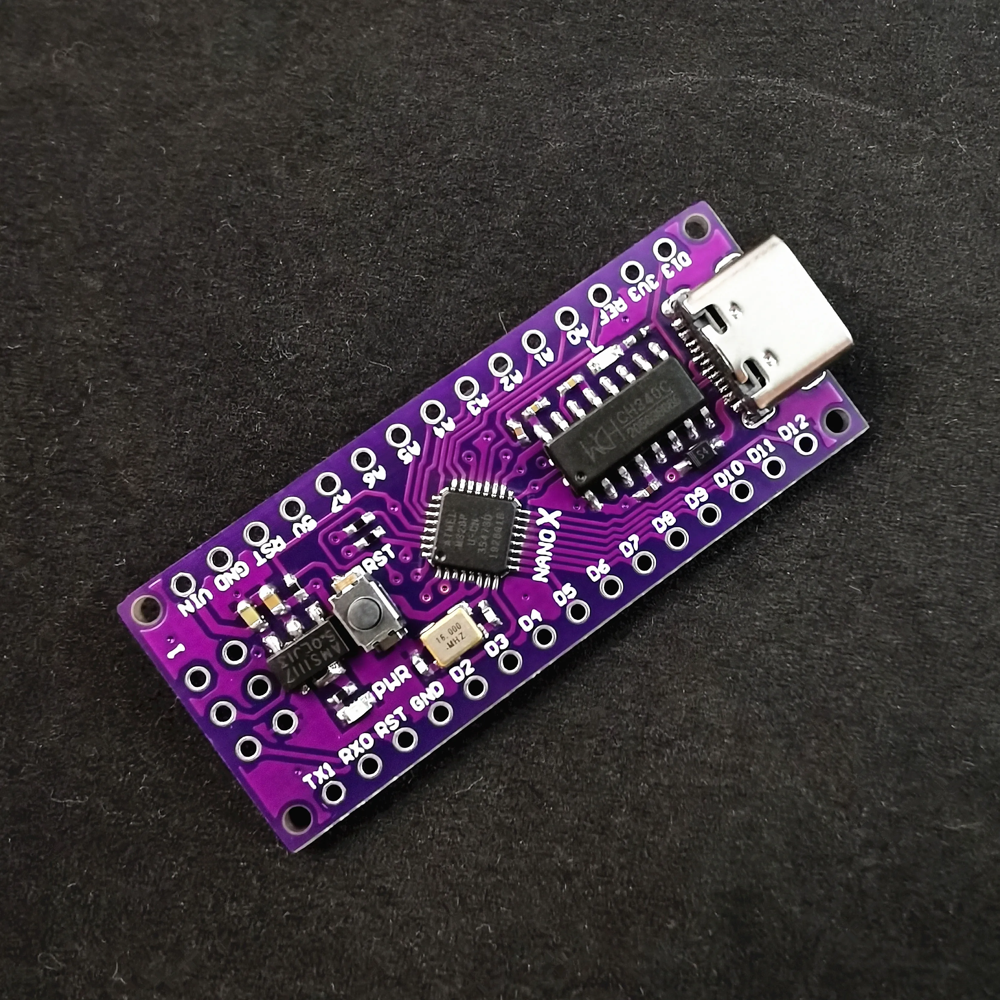 

NANO X V3.0 ATMEGA168/ATMEGA328P-MU QFN32 5V 16Mhz Type-C USB CH340C SOP16 Compatible with the Original