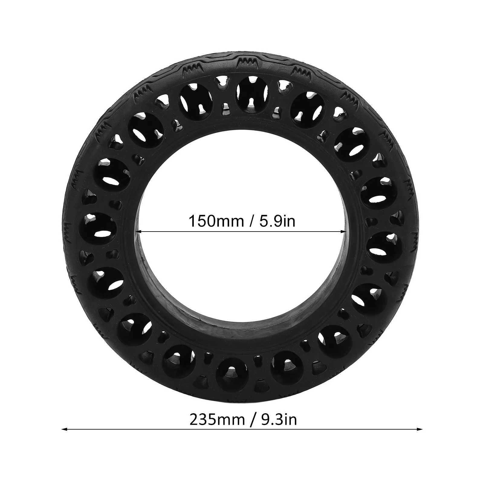 60/70‑6.5 Electric Scooter Tires Explosion Proof Solid Tire Long Mileage Stretchable Tire For G30 Electric Scooter