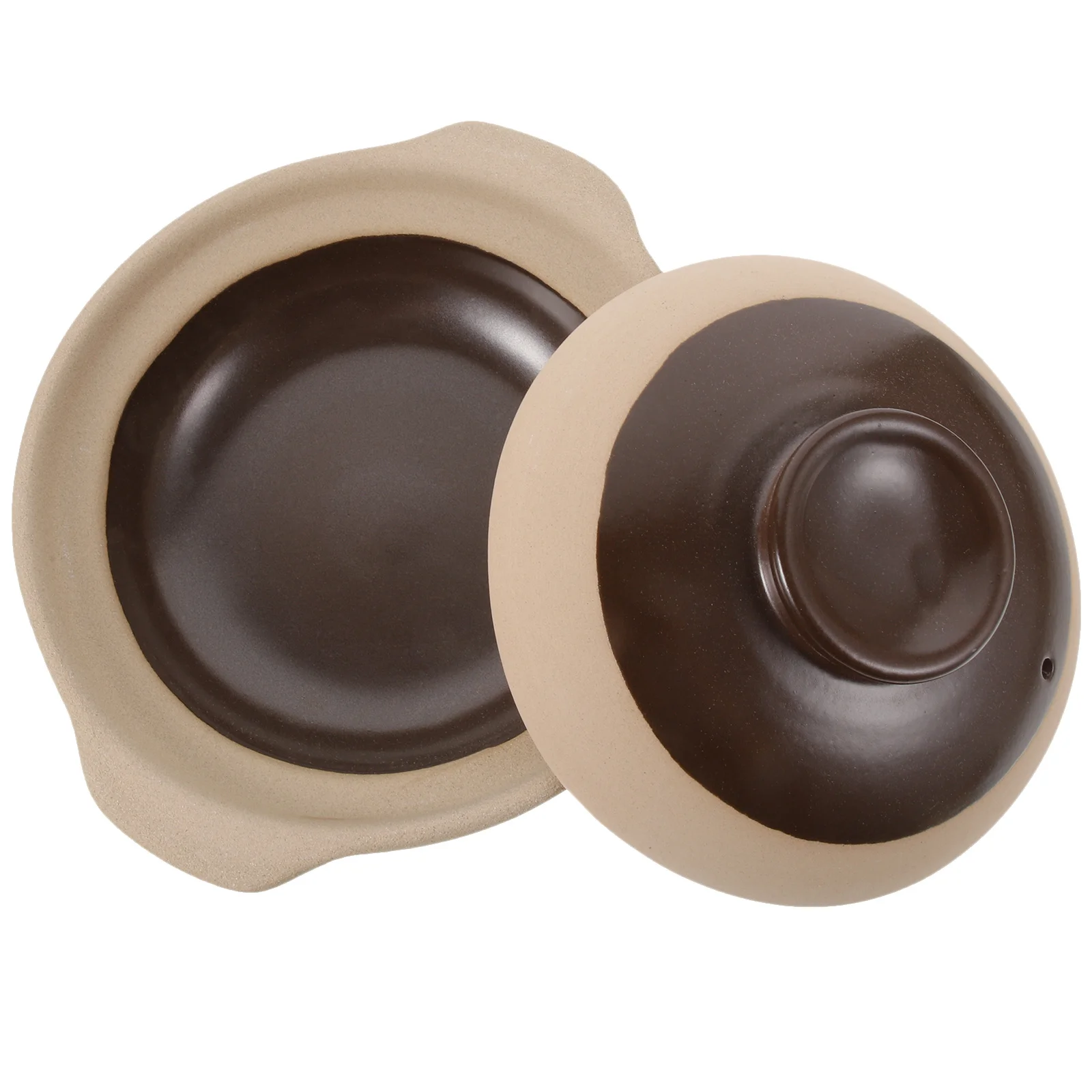 

1Pcs Ceramic Casserole Stew Pot Non-Slip Handle Cooking Pot Heat Resistant Kitchenware for Home Use Ceramic Casserole