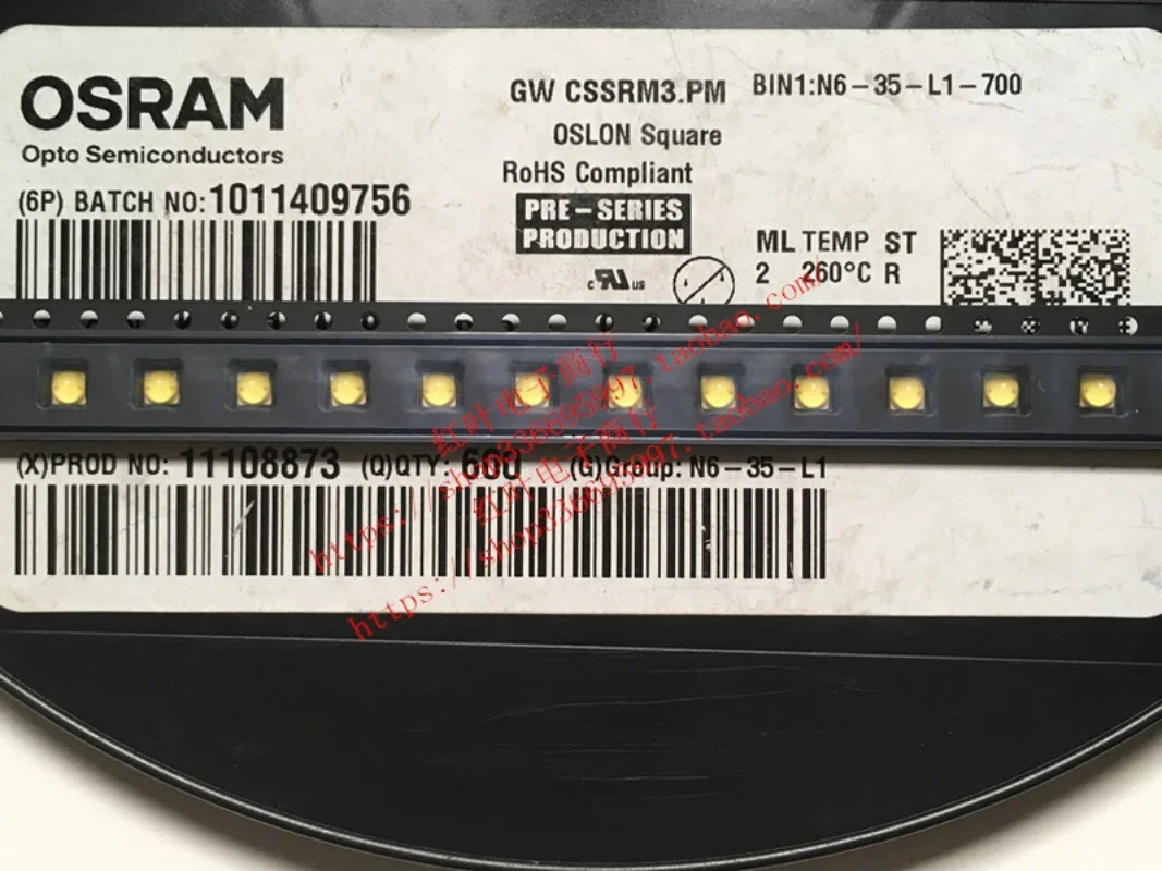 

50pcs/ GW CSSRM 3.PM 5W High Power 3030 with Lens 4000K White LED Bead 340LM