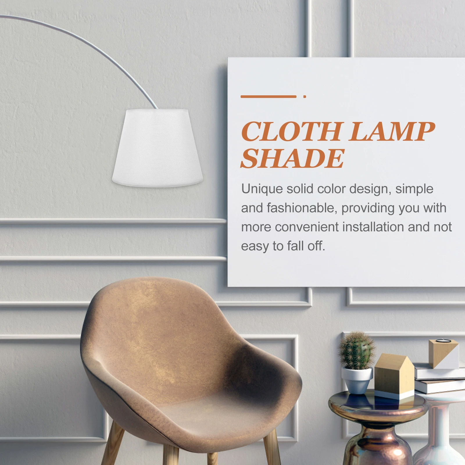 

Solid Color Fabric Metal Lampshade Cover for Table Floor Bedside Desk Lamp Simple Replacement Durable Sturdy Dustproof Easy