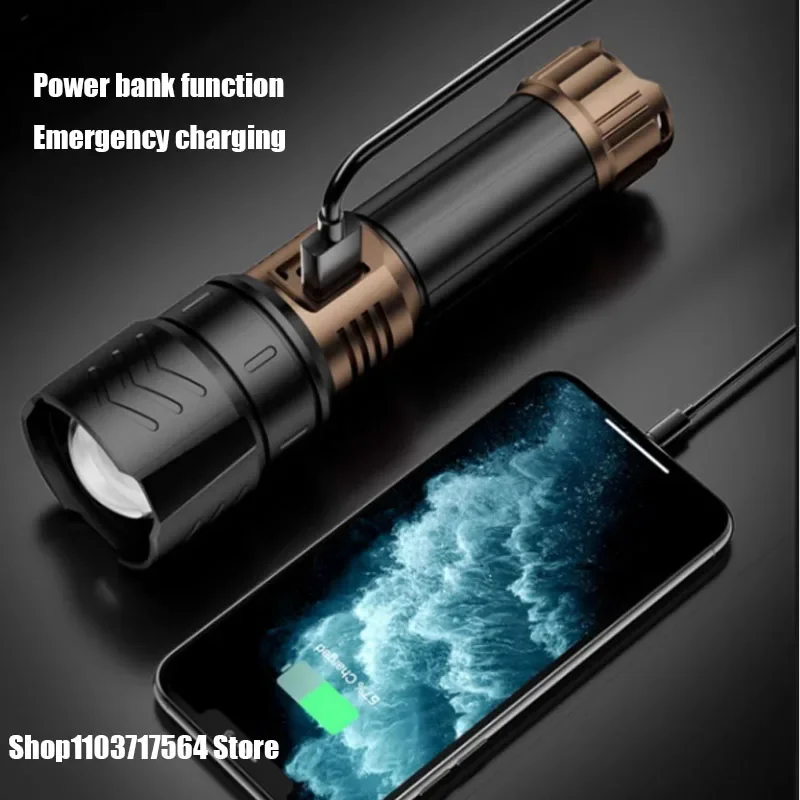 

Mini Rechargeable LED Flashlight COB+XPE Portable Torch Camping Lantern Zoomable Focus Light Tactical Flashlight with Pen Clip