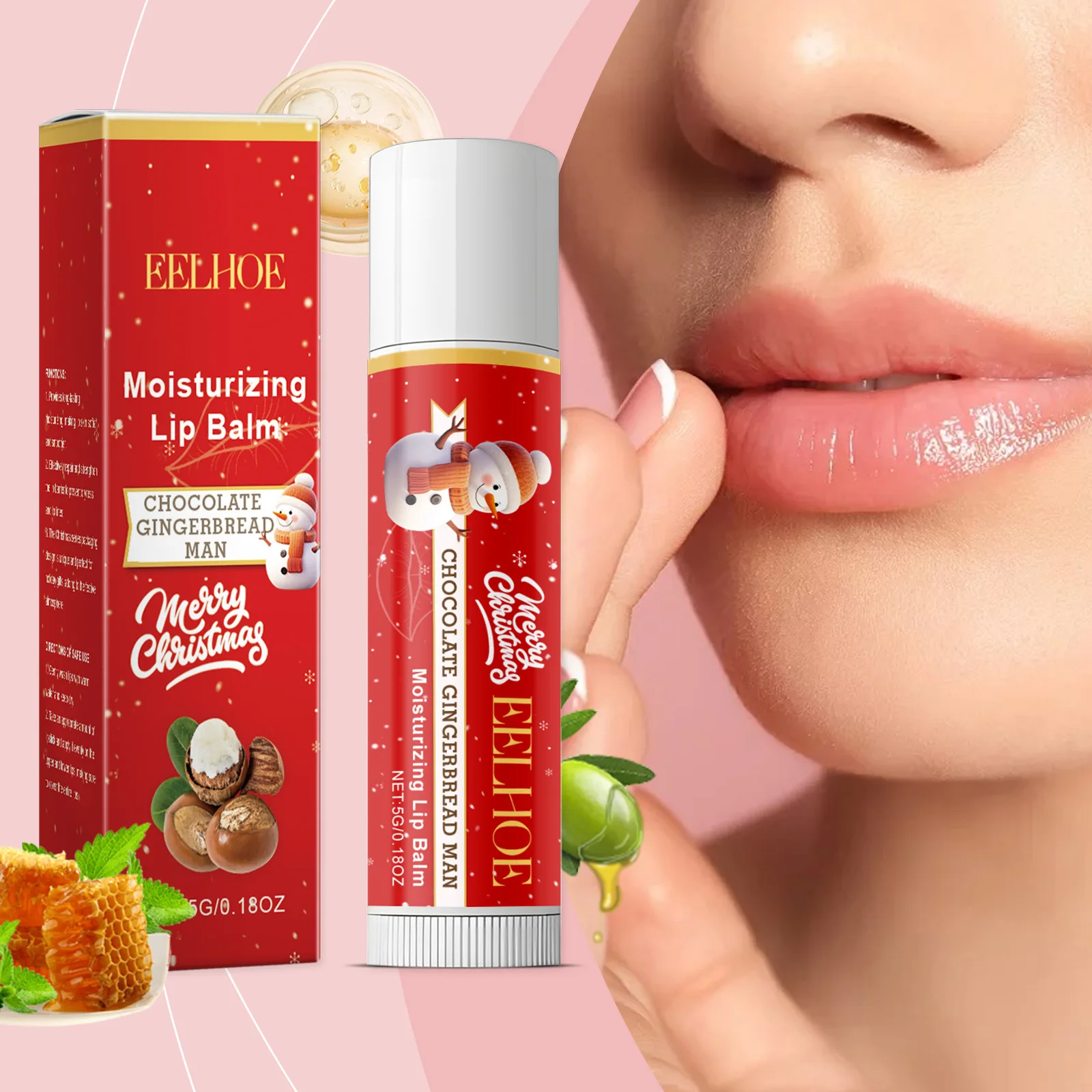 Recommend Christmas Moisturizing Lip Balm Gentle Lip Care Moisturizing and Moisturizing Lip Balm