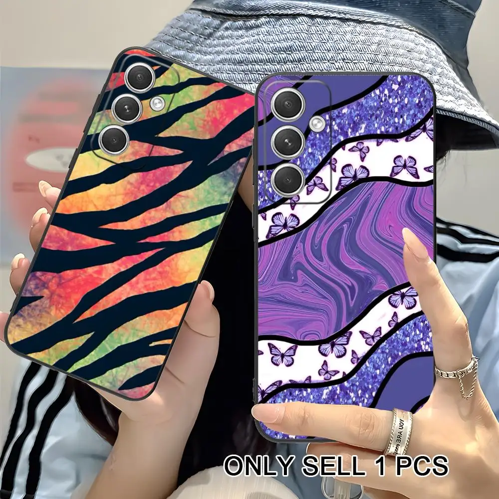 Luxury Stripes Shiny Phone Case for Samsung Galaxy S26 S25 S24 S23 S22 S21 S20 Note20 Plus FE Ultra Soft TPU Shockproof Cover
