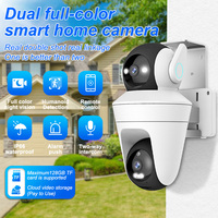 Full HD 1080P Dual Lens Wireless Security Camera Outdoor CCTV Camera Night Vision PIR Motion Sensor IP65 Waterproof WiFi Camera