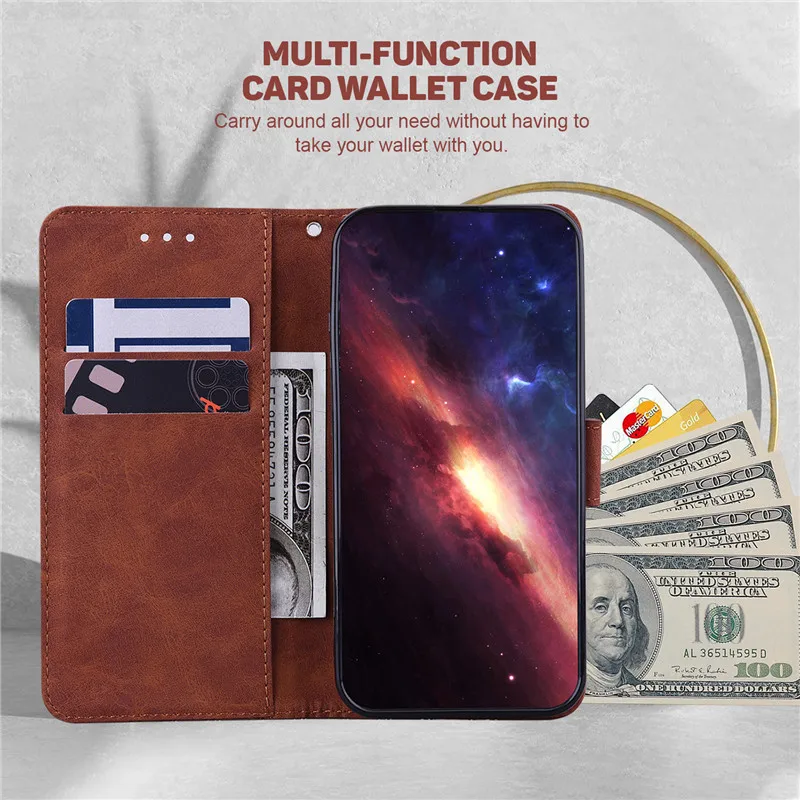 For Motorola One Macro Capa for Motorola One Fusion Plus One Fusion Case Fashion Magnetic Geometric Textile Wallet Book Cover