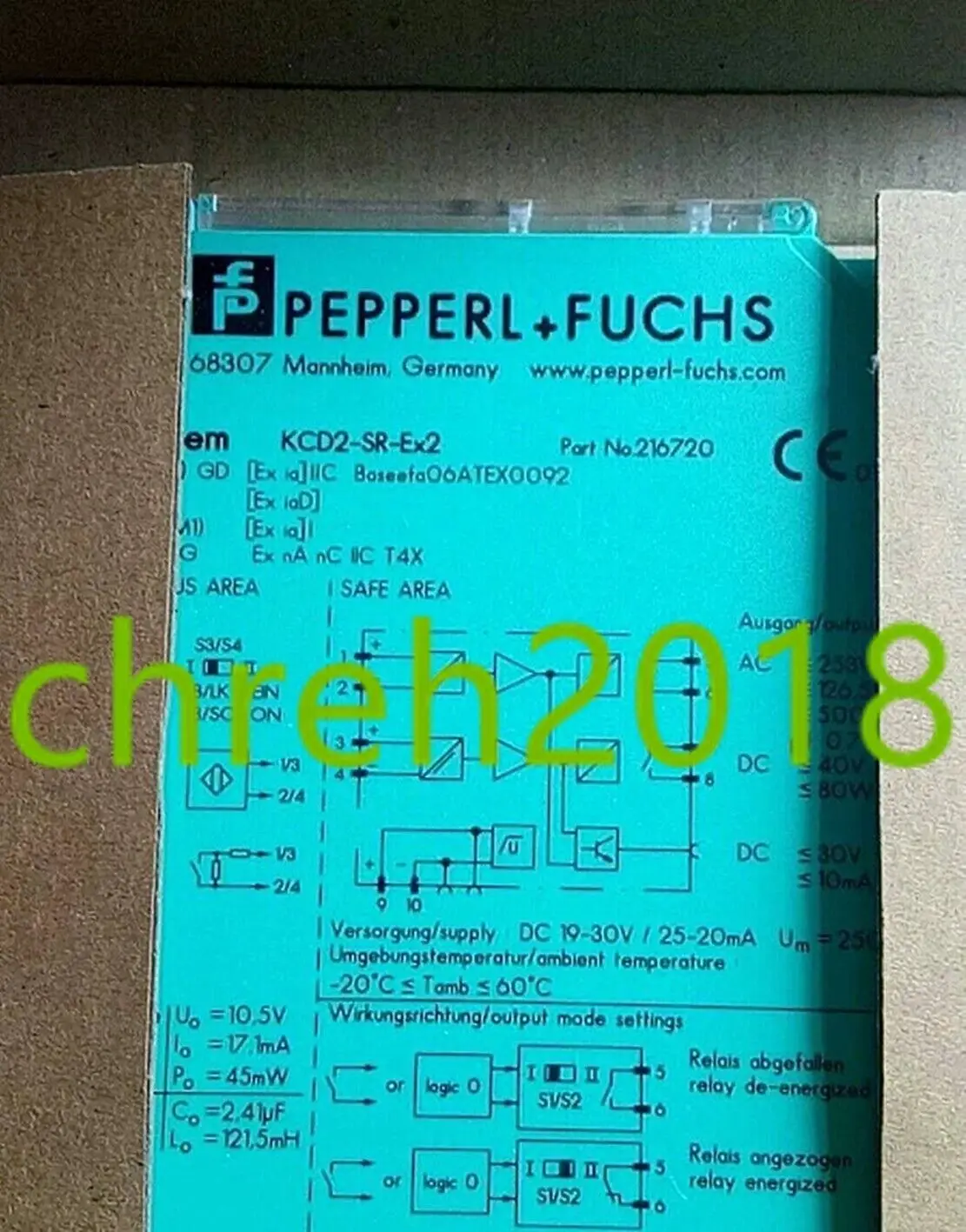 

1 PCS NEW IN BOX Pepperl+Fuchs P+F Security fence KCD2-SR-EX2