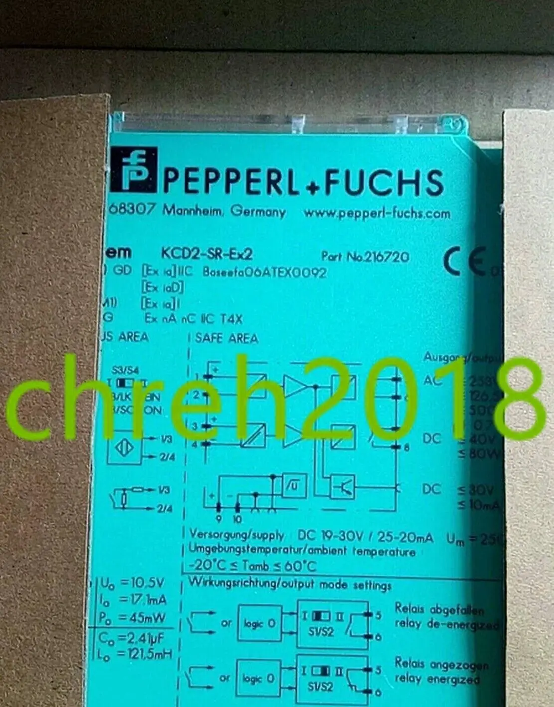 1 PCS NEW IN BOX Pepperl+Fuchs P+F Security fence KCD2-SR-EX2