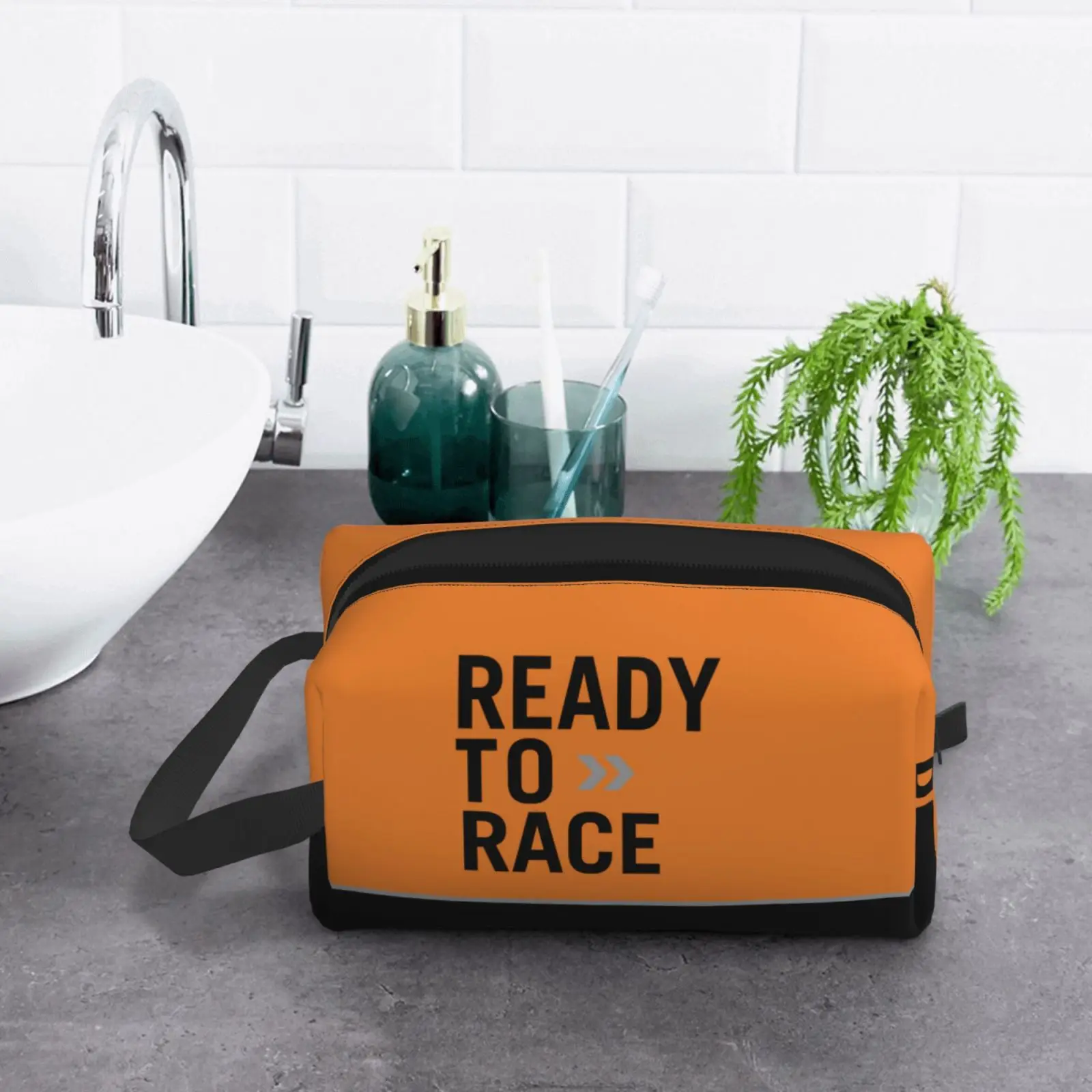 Cool Ready To Race Travel Toiletry Bag for Women Racing Sport Cosmetic Makeup Organizer Beauty Storage Dopp Kit