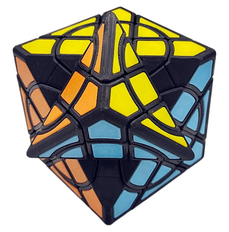 ZEPUZZLES cercle Compy Cube Desiqned par Jacob Keener forme étrange Puzzle sans autocollant Cube Puzzle jouets enfants cadeau Cubo Magico