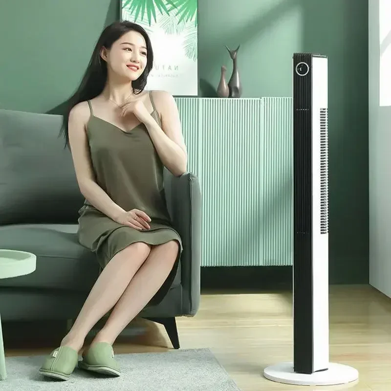 

Бытовой настольный вертикальный безлопастной электрический вентилятор, бесшумный механический охлаждающий вентилятор с дистанционным управлением, маленький кондиционер