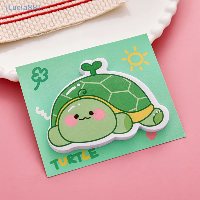 Chinese Style Writable Sticky Notes Office Accessories Color Index Posted Cute Cartoon Animal Sticky Notes Stationery Label