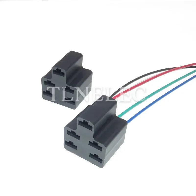 5 Pin Way Automotive High Current Connector With Wires Car High Power Harness Plug 6.3mm Sockets