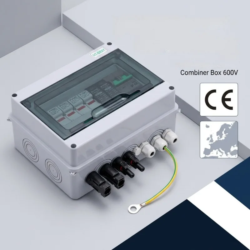 Photovoltaic combiner 2-way, IP65 with DC circuit breaker tool accessories