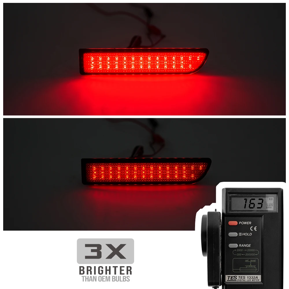 2PCS LED rear bumper reflecter stop Light For Toyota Avensis RAV4 Scion xD Estima Alphard Corolla rear stop light brake light