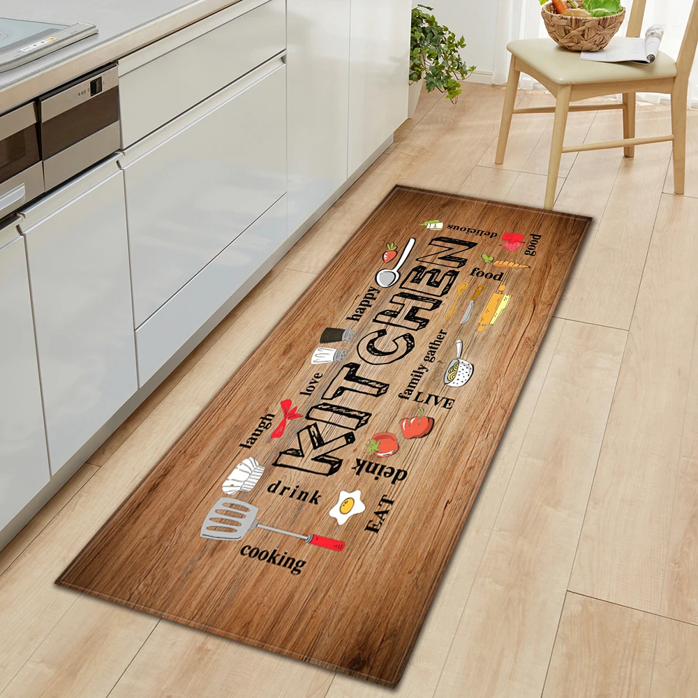 Kitchen Foot Mat Home Entrance Doormat Living Room Bedroom Balcony Floor Decoration Carpet House Bath Hallway Door Non-Slip Rug