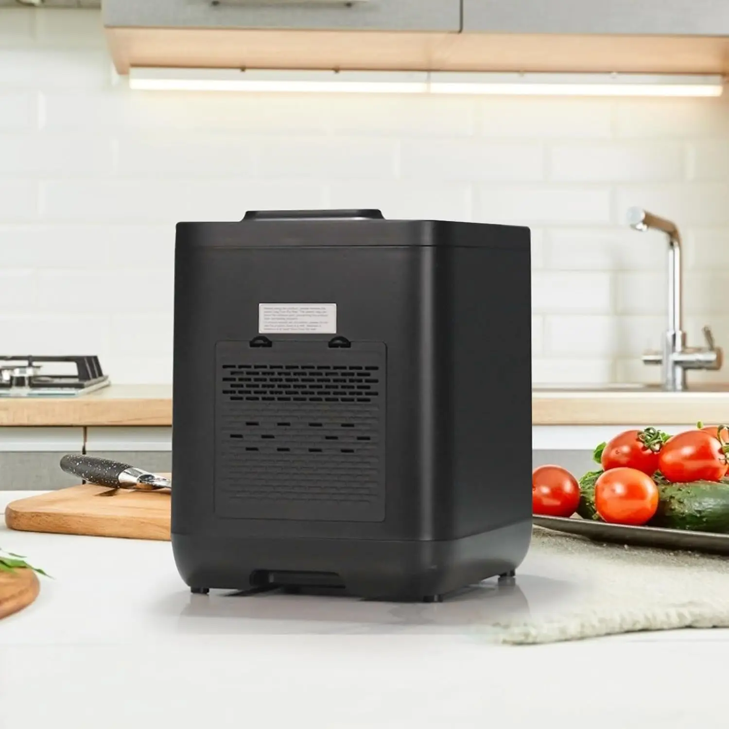 مركب كهربائي، صندوق سماد المطبخ الكهربائي 3.8 لتر مع غطاء بصري، يحول النفايات إلى السماد الجاف، شعبي جديد #3