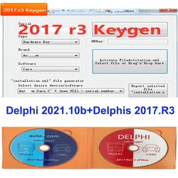 Newest Delphi 2017 r3 Car Diagnostics Software Codings OBD2 Del-phis 2021.10b with keygen Software DS 150e Compatible Bluetooth