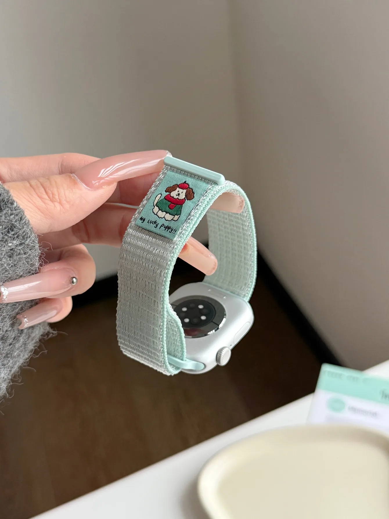 الإبداعية الكرتون القماش ملصقات المنسوجة حزام النايلون ل سوار ساعة يد آبل 10S 42/46 مللي متر 49 الترا ل Iwatch SE 38/41/45 مللي متر 40/44 الفيلكرو