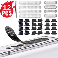 1-12Pcs Metal Dustproof Net Sticker For IPhone 17 16 15 14 Pro Max 16 Plus Samsung Speaker Hole Anti-Dust Metal Mesh Dust Cover