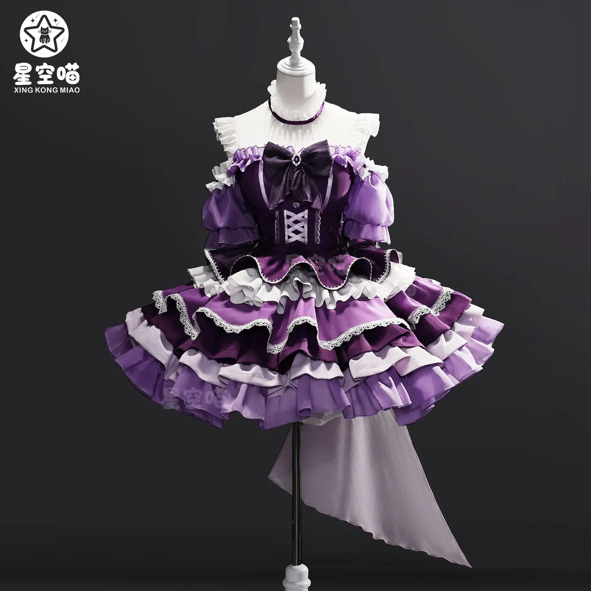 

Japan Magical Girl Madoka Cos Clothing MagiaDay Akatsuki Homura Cosplay Anime Costume Female Complete Set