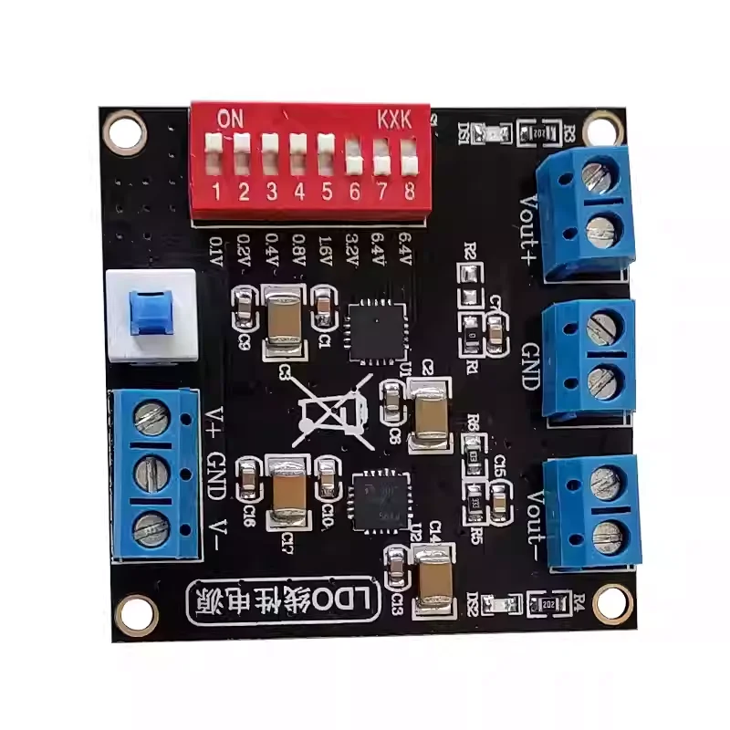 Picture 5: TPS7A4701 & TPS7A3301 Ultra-Low Ripple Linear Voltage Regulator Module, Positive & Negative Outputs, Microvolt-Level Ripple
