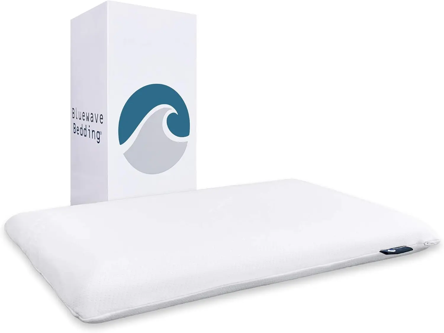 

Ultra Slim Gel Memory Foam Pillow for Stomach and Back Sleepers - Thin, Flat Design for Neck Alignment