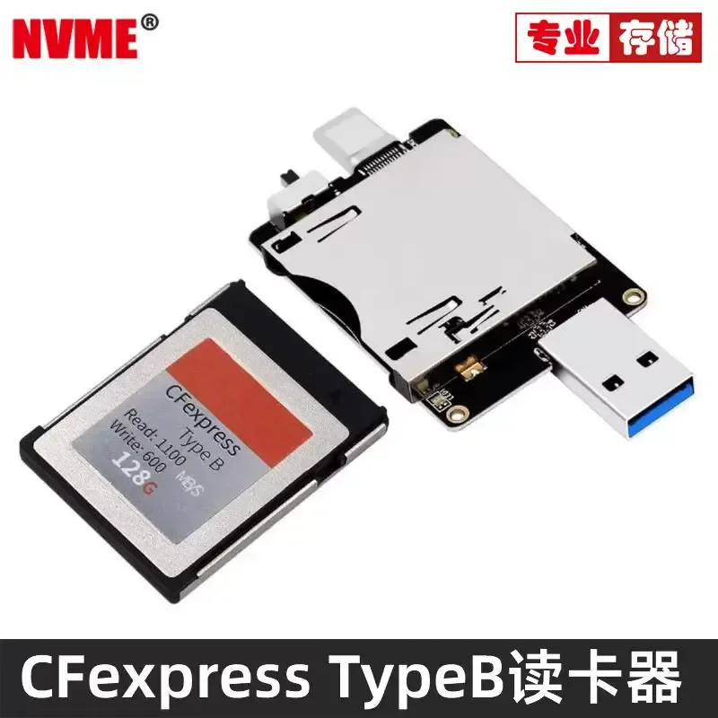 CFexpress Type B Card Reader USB C for Nikon Z6 Z7 D6 Canon R5 Memory Card JMS58
