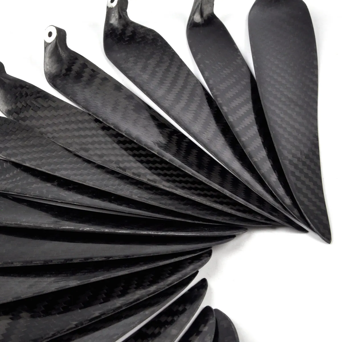 1Pair Carbon Fiber Rc Airplane Folding Propeller Prop 9.5~18inch Twill Propeller for Spinner RC Airplane