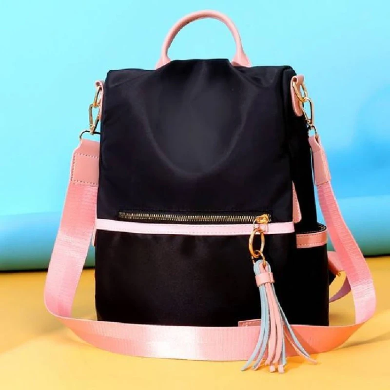 New Fashionable Casual Oxford Cloth Dual-Purpose Anti-Theft Lightweight Women's Backpack