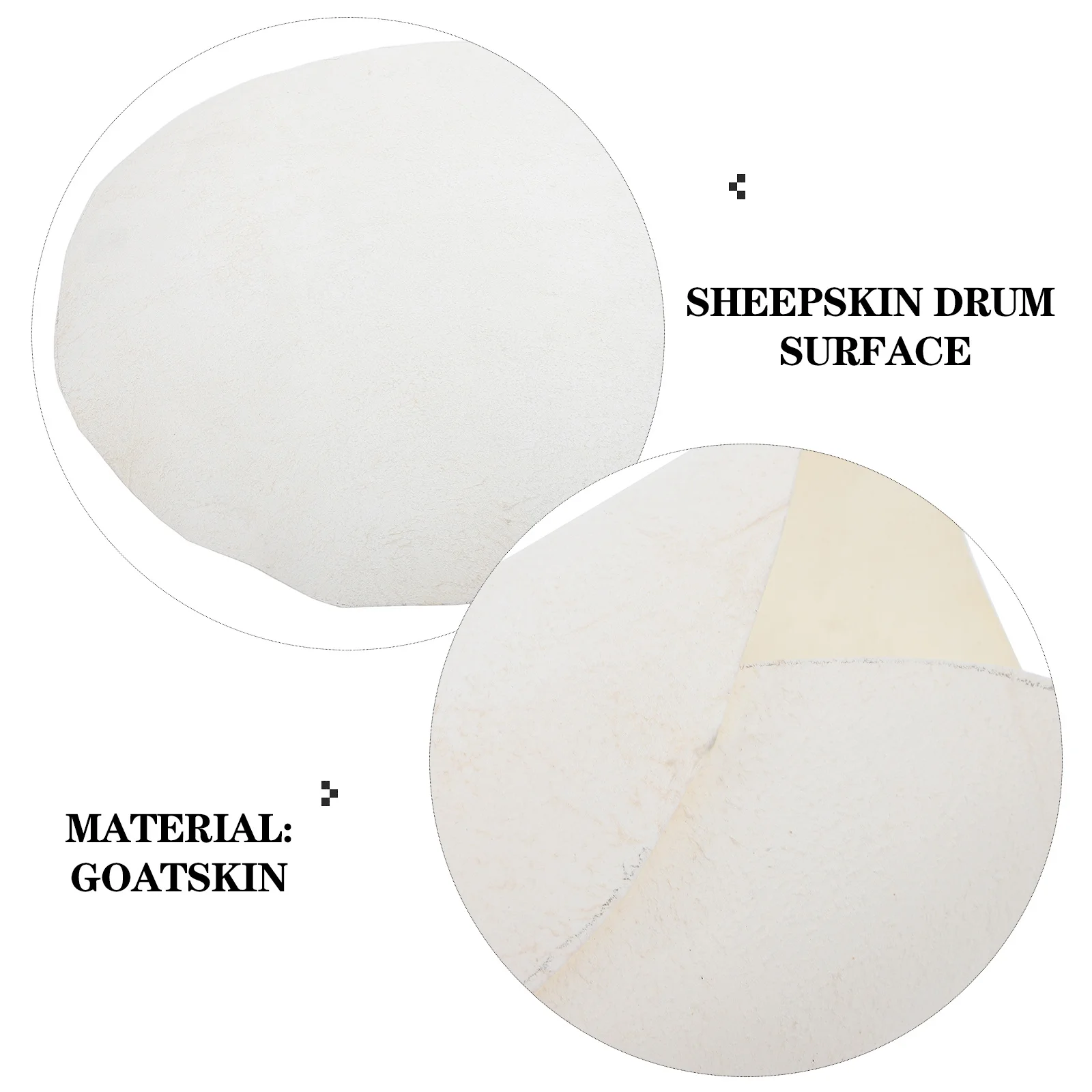 جلد الطبل الأفريقي: رأس بديل لجلد الماعز الطبيعي لطبول Djembe، رأس طبلة مستديرة للممارسة الداخلية والخارجية،