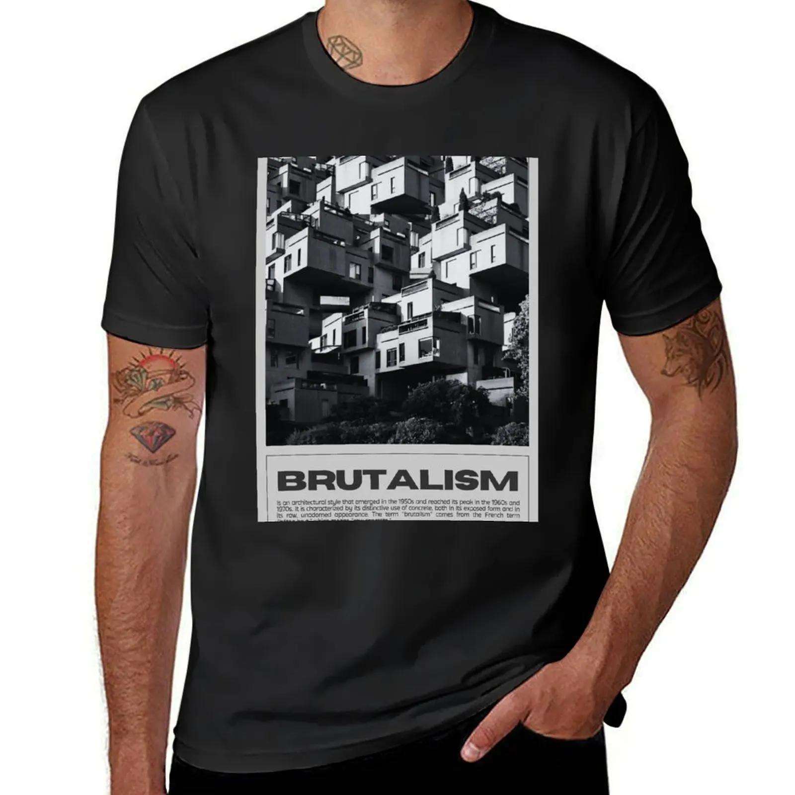 Brutalism, Habitat 67 T-Shirt tees hippie clothes anime t shirts for men