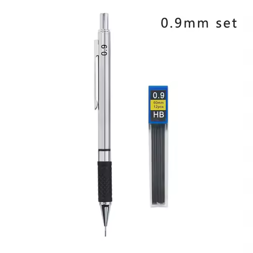 Metal Mechanical Pencil set with pencil grip Leads Art Drawing Student Office Supplies 0.5/0.7/0.9/2.0mm Automatic Pencil - Image 10