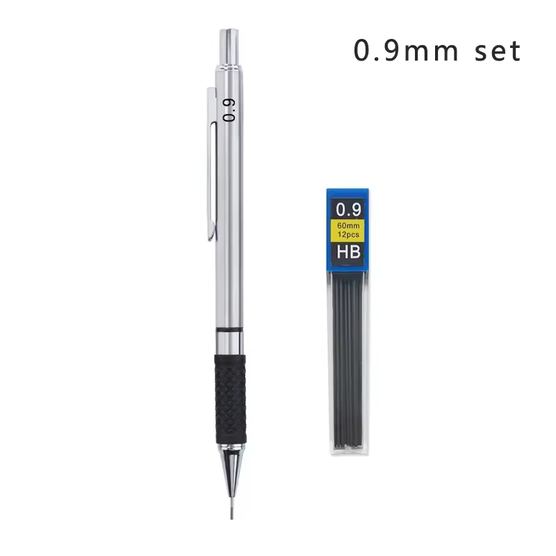 Metal Mechanical Pencil set with pencil grip Leads Art Drawing Student Office Supplies 0.5/0.7/0.9/2.0mm Automatic Pencil - Image 10