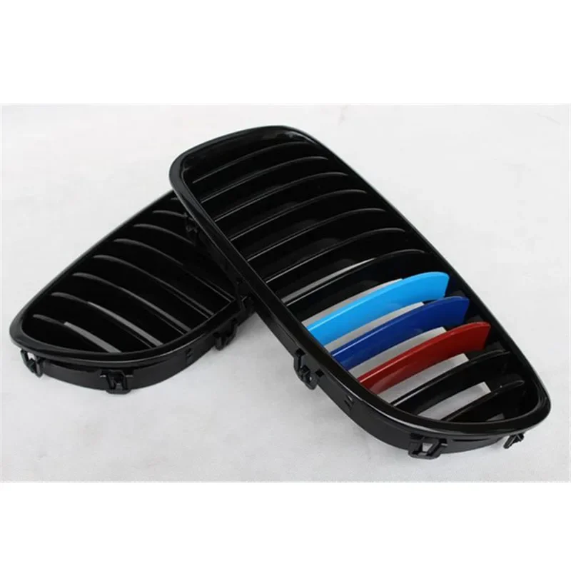 Fit for BMW 5 Series F10 2010 + 520i 523i 525i 530i 535i  Glossy Black Racing Grills ABS M Look Front grills grille