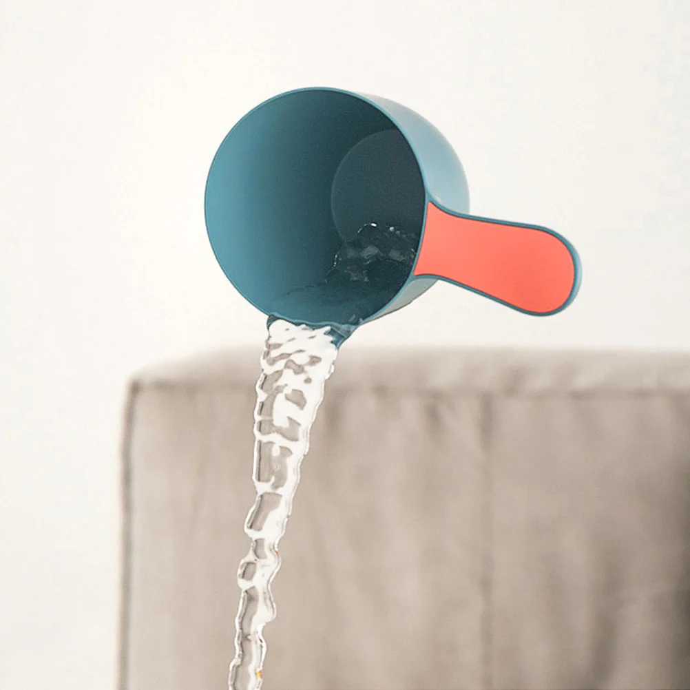 3 قطعة مغرفة مياه الحمام البلاستيك دش مغرفة للحمام غسل الشعر قابلة لإعادة الاستخدام قحافة مقبض مريح عدم الانزلاق حمام أداة