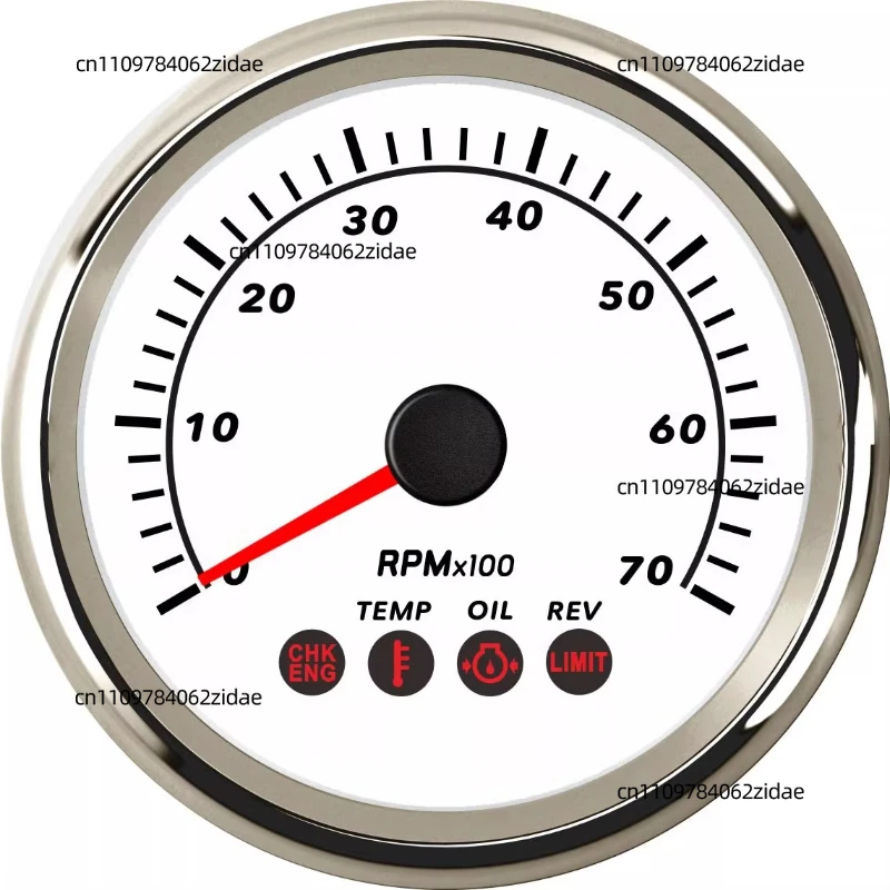 For Suitable for Suzuki Outboard Engine Speedometer with Oil Temperature, Oil Pressure and Engine Fault Alarm At 7000 RPM
