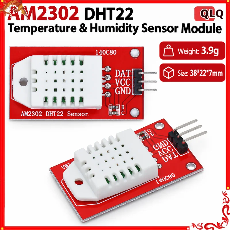 High Precision AM2302 DHT22 Digital Temperature & Humidity Sensor Module For arduino Uno R3