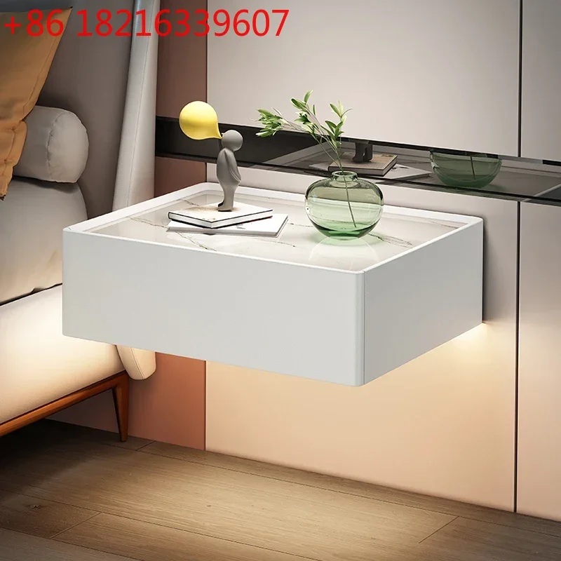 Mesitas de Noche TAO, Mesitas Auxiliares para Cama, Muebles para el Hogar, Mesita de Noche para Dormitorio, Mesita de Noche con Cámara, Mesita de Noche con Espejo, Mesita de Noche con Cajones