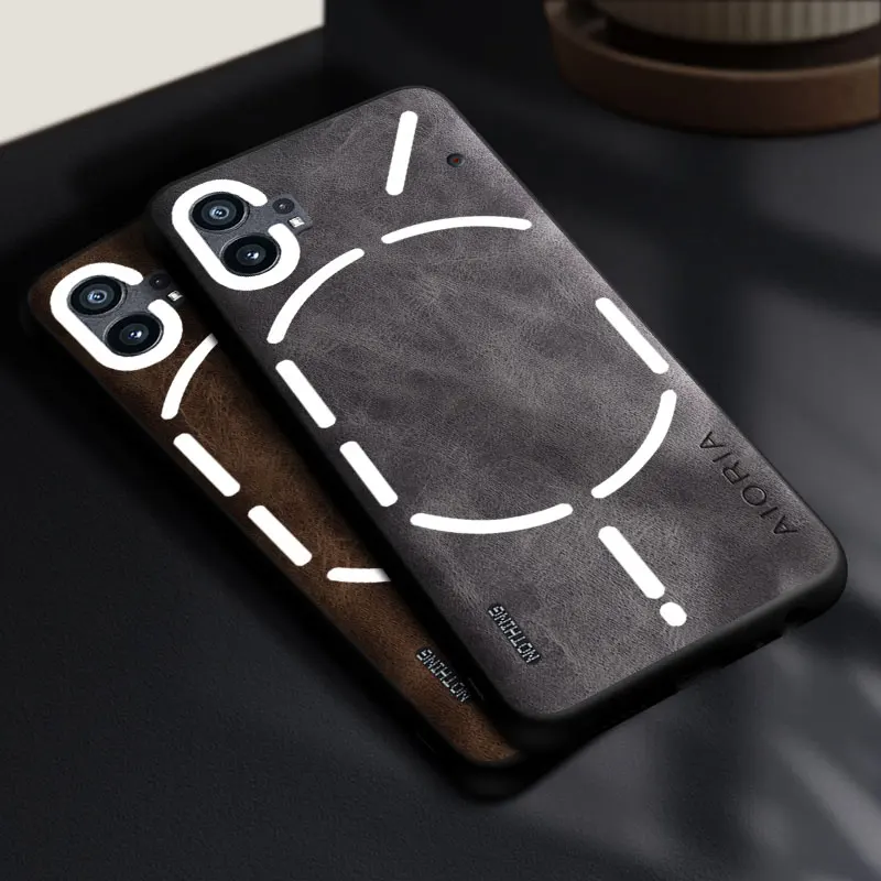 Funda Retro Simple para nada teléfono 1 2 3A Pro 2A Plus coque pu Funda de cuero para nada cmf teléfono 1 funda capa
