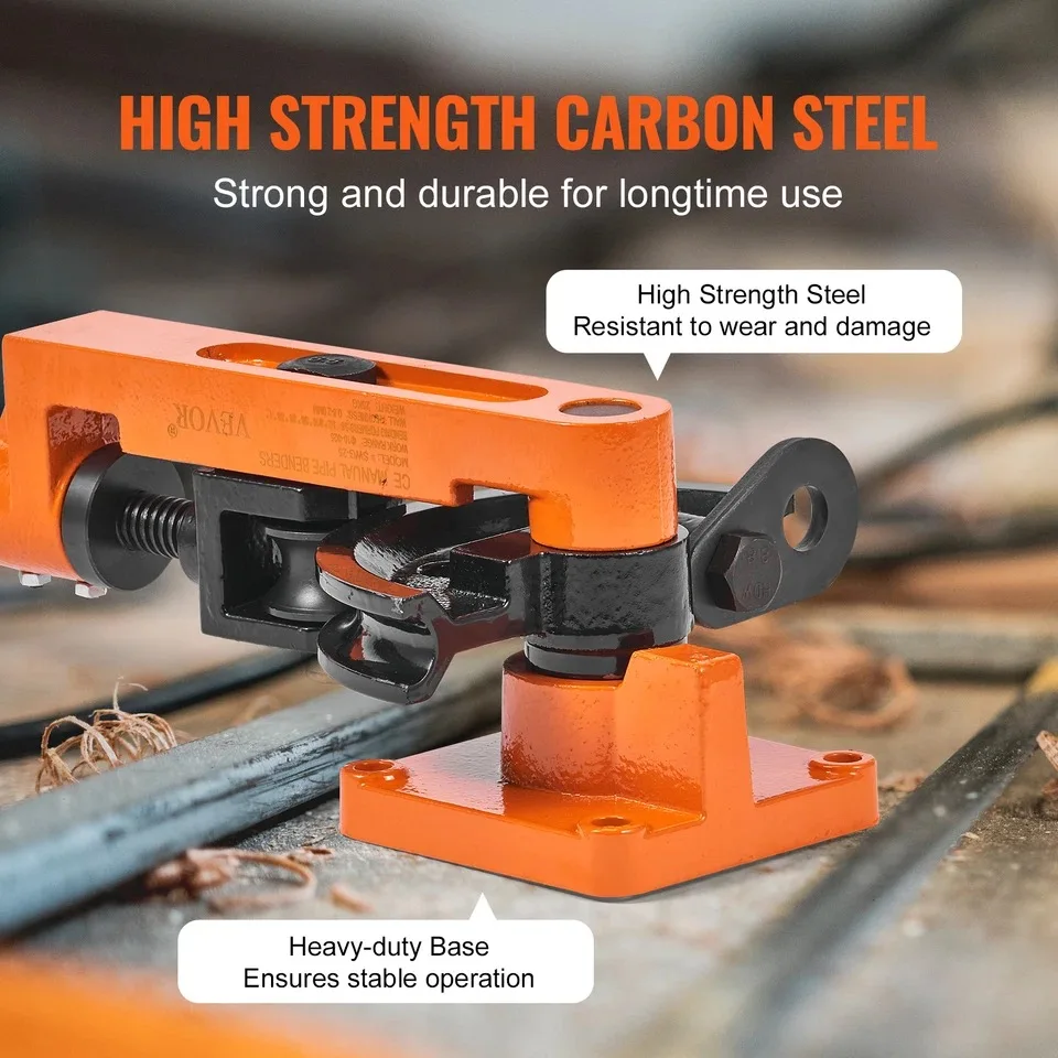 180 Degree  U Shaped Copper Pipe Bender  Machine Steel Tube Bending Tool 10mm-25mm Tubing Bender Thickness 0.8-2.0mm with 7dies