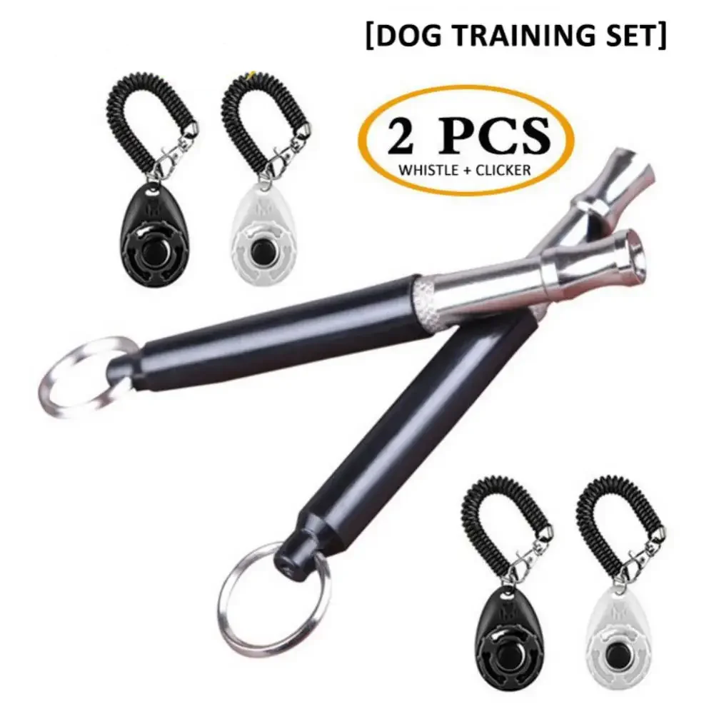 Piece Pet Cat Dog Training Clicker Pet Obedient Whistle Adjustable Wrist Strap Sound Key Chain Household Pet Supplies