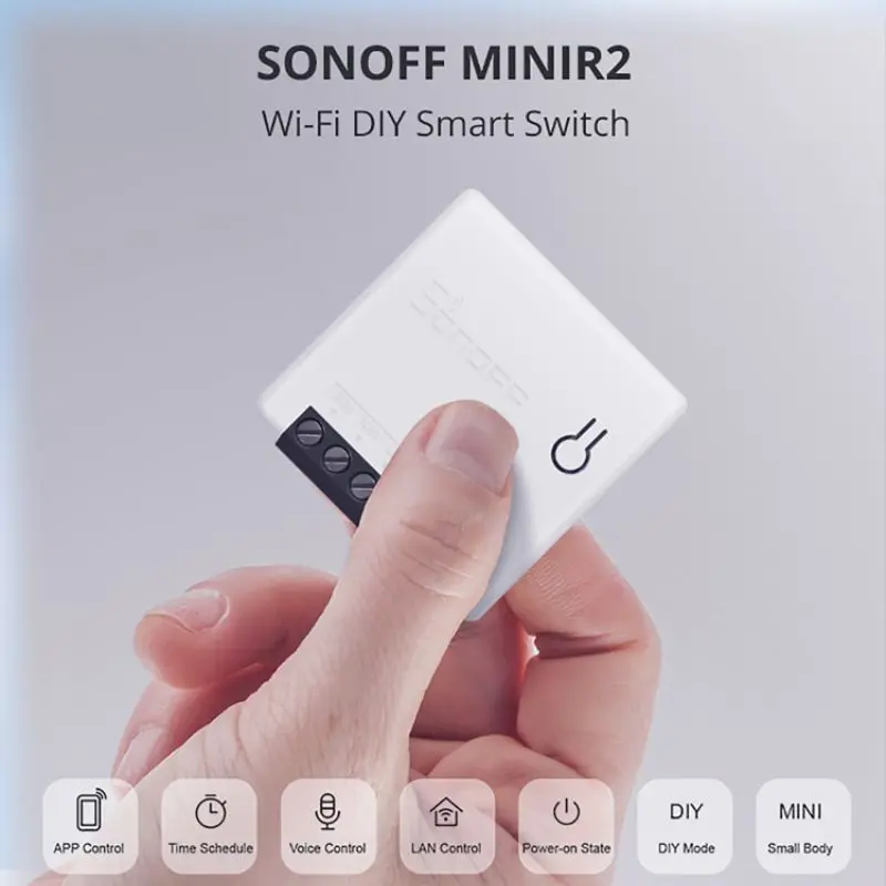 SONOFF MINIR2 2-Way DIY Smart Wifi Switch Itead Sonoff ZBMINI Switch Remote Control Via EWeLink APP Support Alexa Google Home