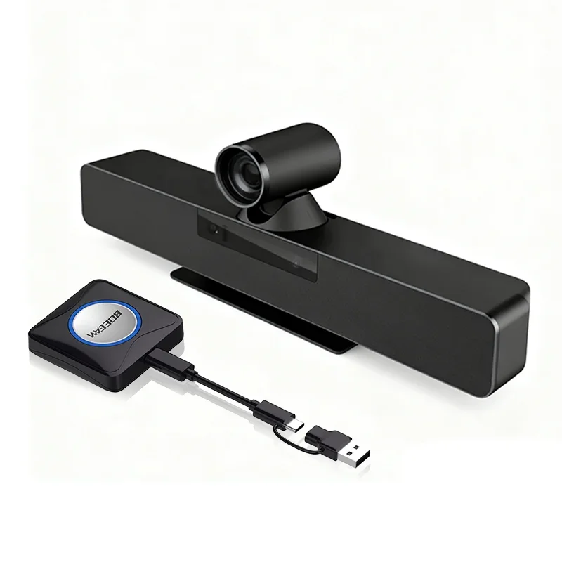 2026 4K AI Conference Camera System Dual Lens PTZ Video Bar For Medium And Large Rooms