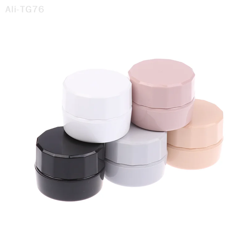 5g Empty Plastic Jar Nail Art Cosmetic Container Face Cream Pot Nail Gel Powder Box Makeup Lotion Trial Sample Packaging Tool