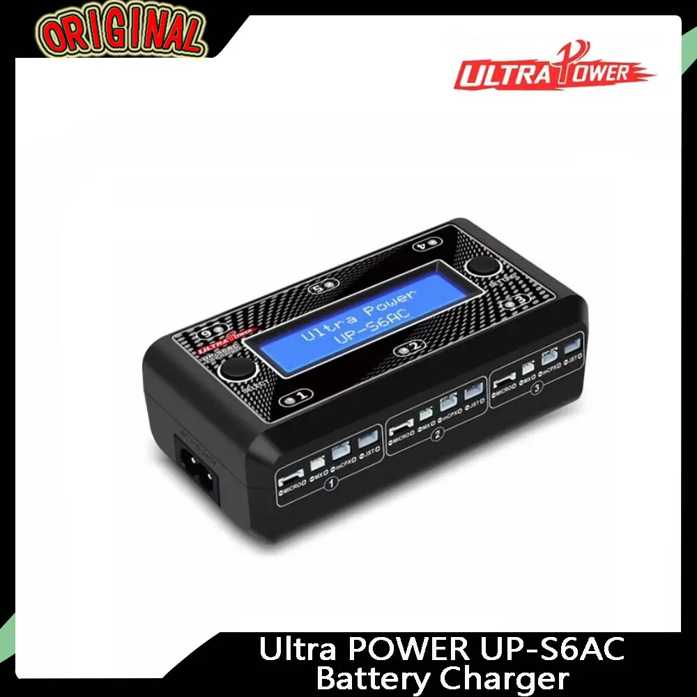 

HawkSpeed Ultra Power UP-S6AC 6-Channel Battery Charger - 6x4.35W, AC/DC, LCD Display for 1S LiPo/LiHV RC Models