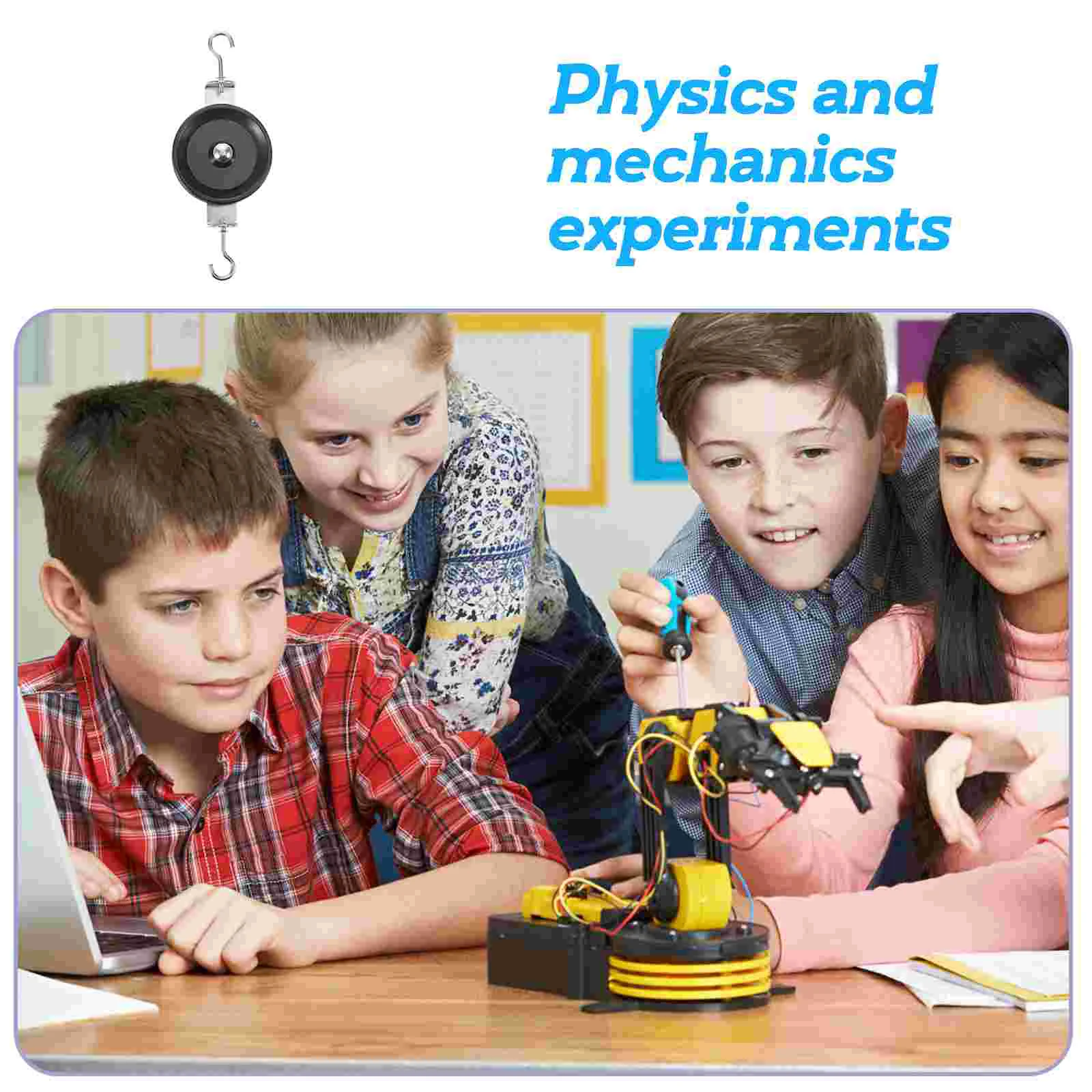 Mechanic Teaching Aid Kit Science Experiments Pulley Block with Hook Physics Teacher Supplies Equipment for Project Education