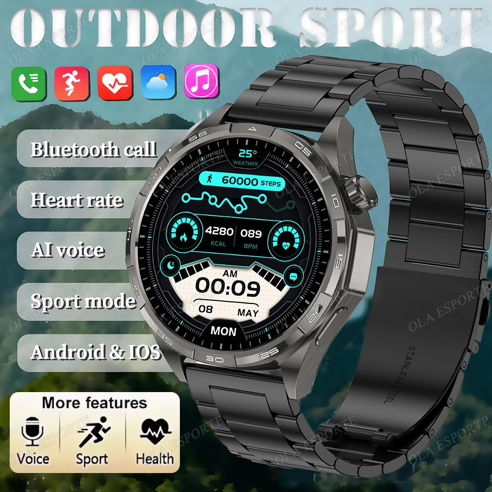 

2025 Новые часы 6 Pro GT Series Смарт-часы для мужчин AMOLED-экран Мониторинг сердечного ритма и здоровья Bluetooth-вызов Бизнес-умные часы для мужчин